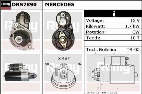 Remy DRS7890X - Starter www.molydon.hr