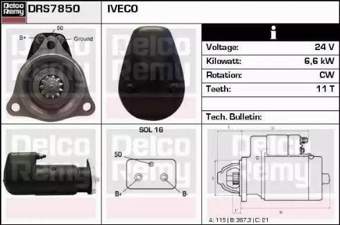 Remy DRS7850 - Starter www.molydon.hr