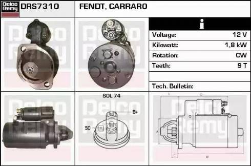 Remy DRS7310 - Starter www.molydon.hr