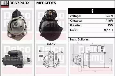 Remy DRS7240X - Starter www.molydon.hr