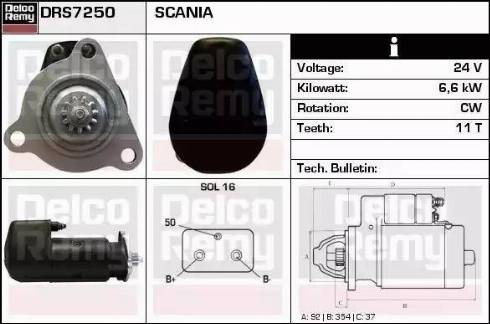 Remy DRS7250 - Starter www.molydon.hr