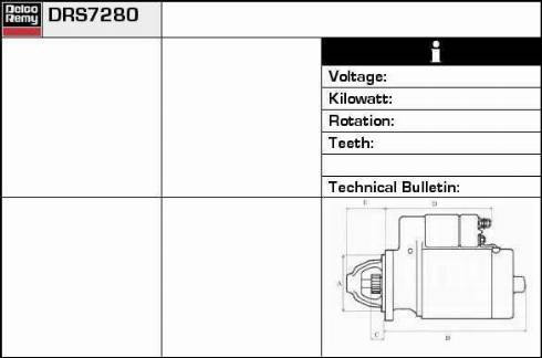 Remy DRS7280 - Starter www.molydon.hr