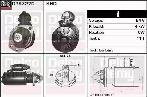 Remy DRS7270 - Starter www.molydon.hr