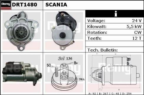 Remy DRT1480N - Starter www.molydon.hr