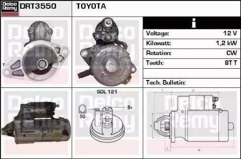 Remy DRT3550 - Starter www.molydon.hr