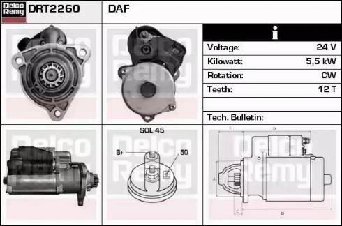 Remy DRT2260 - Starter www.molydon.hr