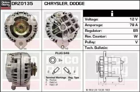 Remy DRZ0135 - Alternator www.molydon.hr