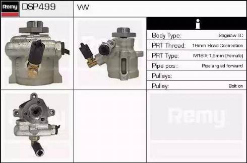 Remy DSP499 - Hidraulična pumpa, upravljanje www.molydon.hr