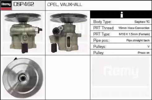 Remy DSP462 - Hidraulična pumpa, upravljanje www.molydon.hr