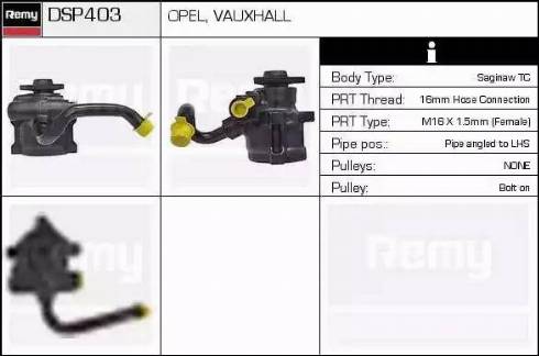 Remy DSP403 - Hidraulična pumpa, upravljanje www.molydon.hr