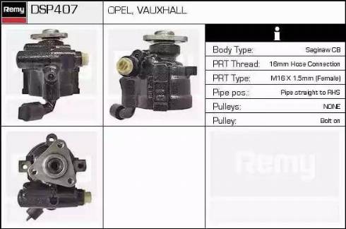 Remy DSP407 - Hidraulična pumpa, upravljanje www.molydon.hr