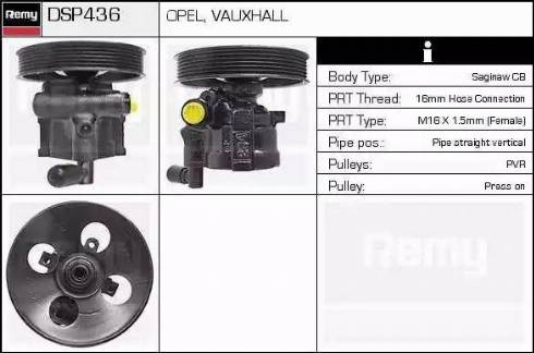 Remy DSP436 - Hidraulična pumpa, upravljanje www.molydon.hr