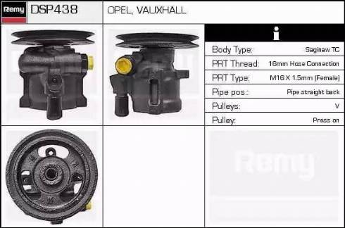 Remy DSP438 - Hidraulična pumpa, upravljanje www.molydon.hr