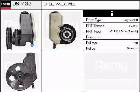 Remy DSP433 - Hidraulična pumpa, upravljanje www.molydon.hr