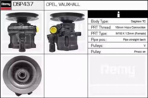 Remy DSP437 - Hidraulična pumpa, upravljanje www.molydon.hr