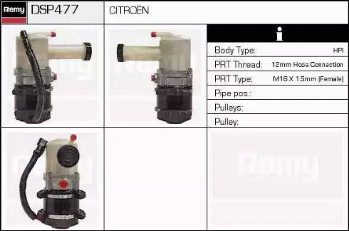 Remy DSP477 - Hidraulična pumpa, upravljanje www.molydon.hr