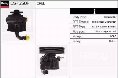 Remy DSP550R - Hidraulična pumpa, upravljanje www.molydon.hr