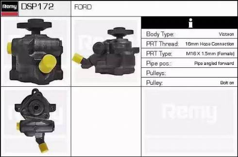 Remy DSP172 - Hidraulična pumpa, upravljanje www.molydon.hr