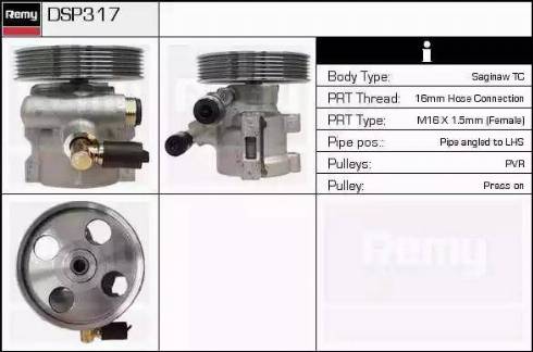 Remy DSP317 - Hidraulična pumpa, upravljanje www.molydon.hr