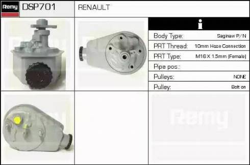 Remy DSP701 - Hidraulična pumpa, upravljanje www.molydon.hr