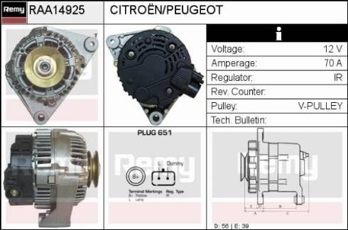 Remy RAA14925 - Alternator www.molydon.hr