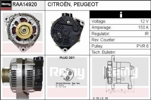 Remy RAA14920 - Alternator www.molydon.hr