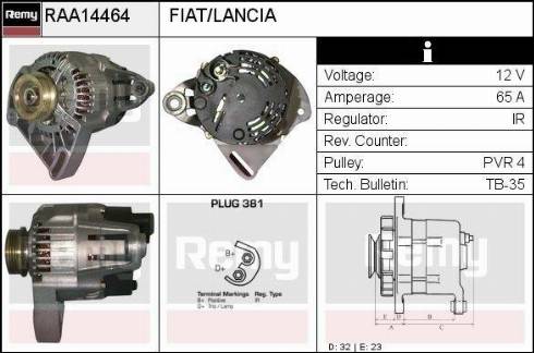 Remy RAA14464 - Alternator www.molydon.hr