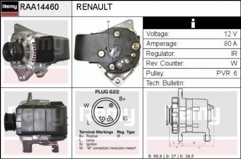 Remy RAA14460 - Alternator www.molydon.hr