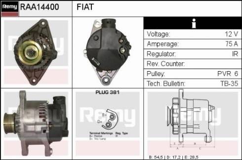 Remy RAA14400 - Alternator www.molydon.hr