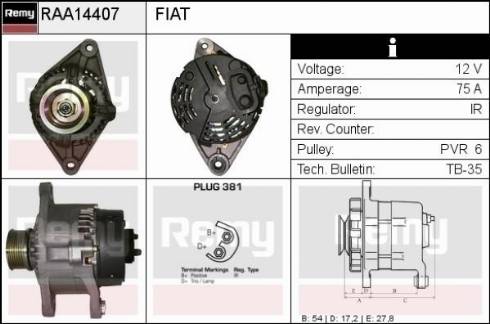 Remy RAA14407 - Alternator www.molydon.hr