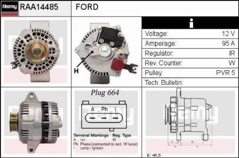 Remy RAA14485 - Alternator www.molydon.hr