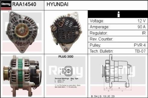 Remy RAA14540 - Alternator www.molydon.hr