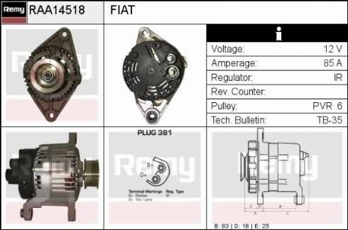 Remy RAA14518 - Alternator www.molydon.hr