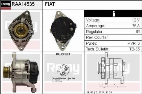 Remy RAA14535 - Alternator www.molydon.hr