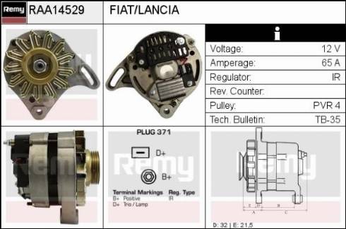 Remy RAA14529 - Alternator www.molydon.hr