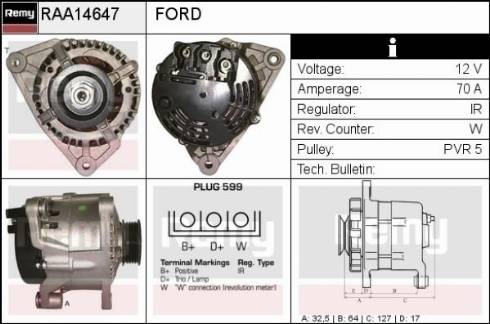 Remy RAA14647 - Alternator www.molydon.hr