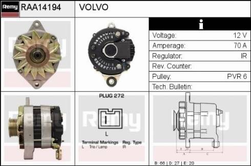 Remy RAA14194 - Alternator www.molydon.hr