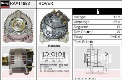 Remy RAA14898 - Alternator www.molydon.hr