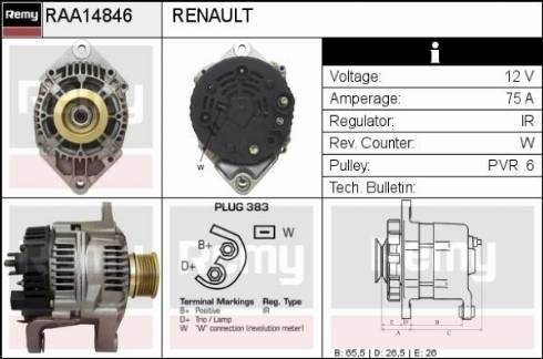 Remy RAA14846 - Alternator www.molydon.hr