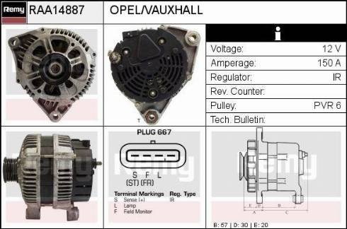 Remy RAA14887 - Alternator www.molydon.hr