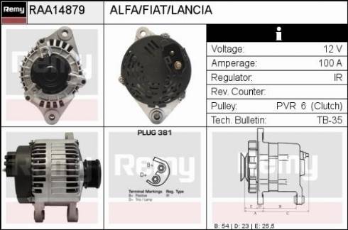 Remy RAA14879 - Alternator www.molydon.hr