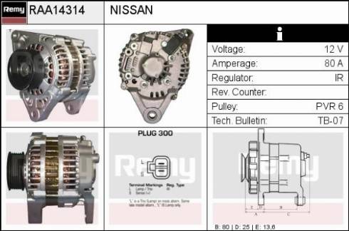 Remy RAA14314 - Alternator www.molydon.hr