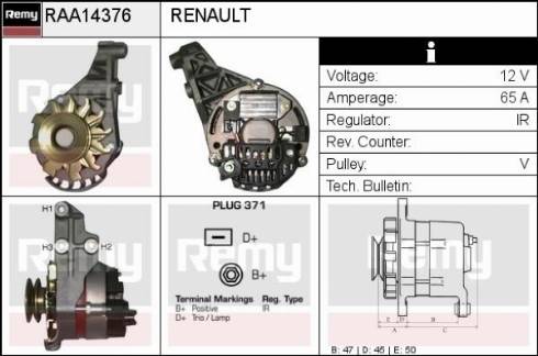 Remy RAA14376 - Alternator www.molydon.hr