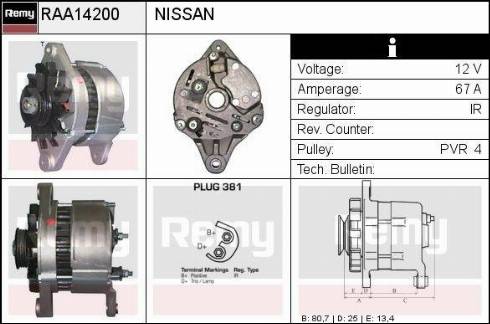 Remy RAA14200 - Alternator www.molydon.hr