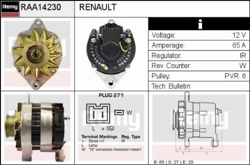 Remy RAA14230 - Alternator www.molydon.hr