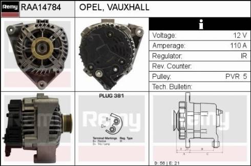 Remy RAA14784 - Alternator www.molydon.hr