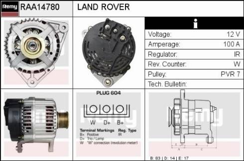 Remy RAA14780 - Alternator www.molydon.hr