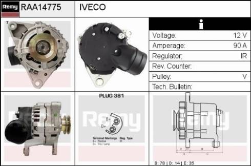 Remy RAA14775 - Alternator www.molydon.hr