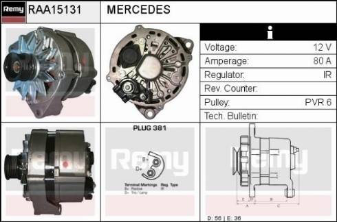 Remy RAA15131 - Alternator www.molydon.hr