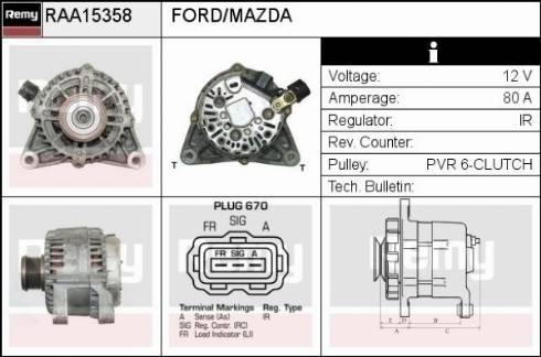 Remy RAA15358 - Alternator www.molydon.hr